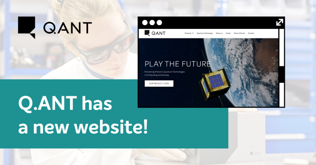 Q.ANT presenting their new online presence: a fresh website Redesign