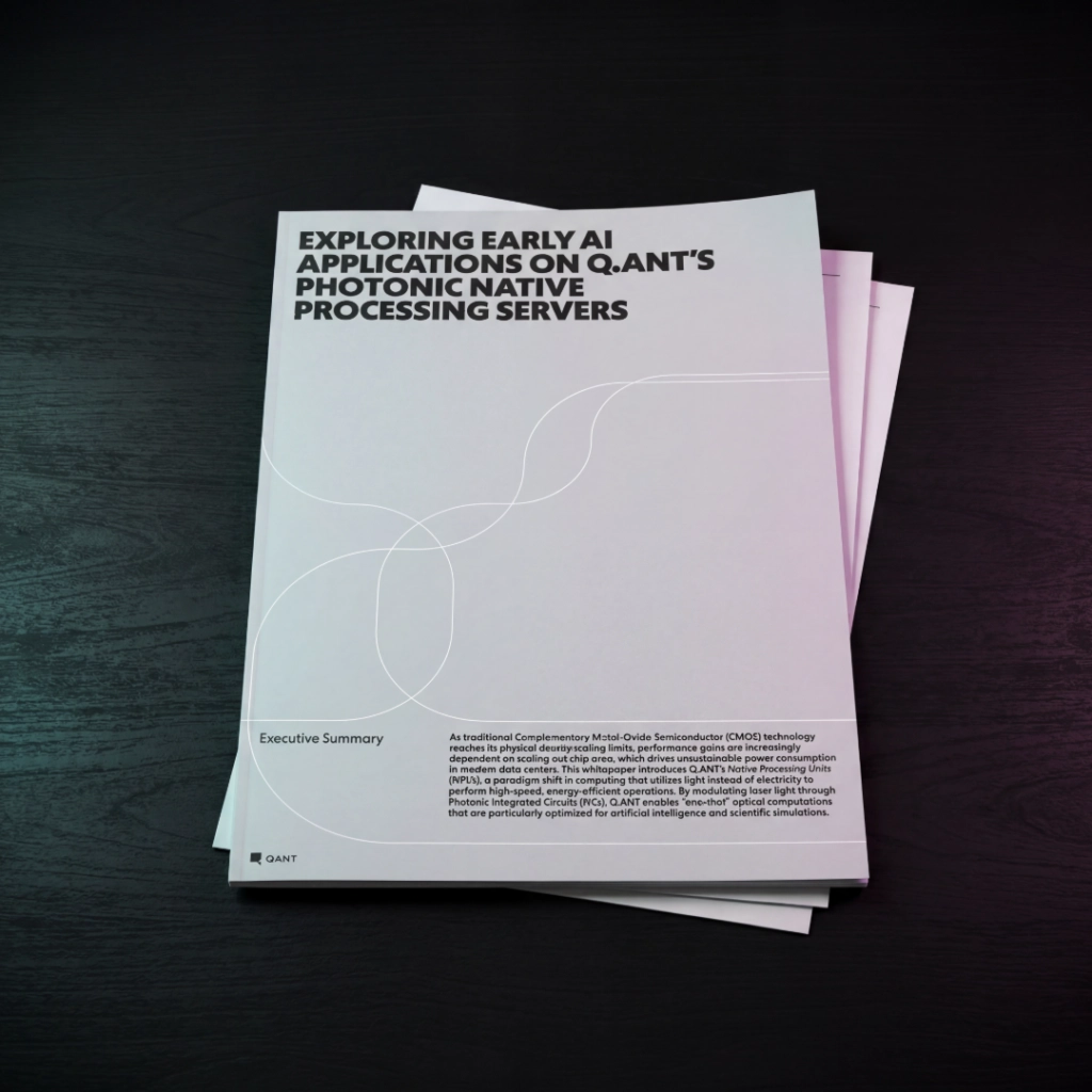 Mockup of the whitepaper on a desk