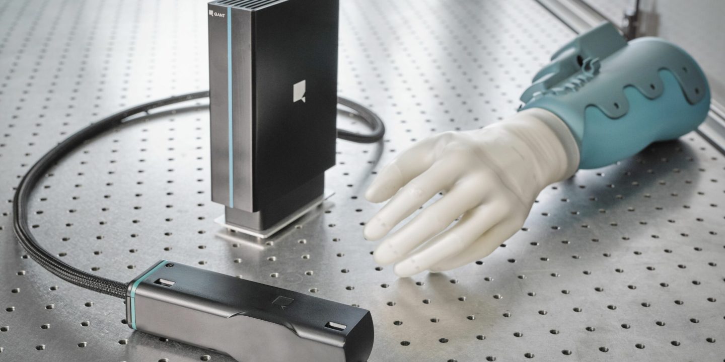 20240418 QANT Magnetometer Sensor and Prosthesis in Lab environment