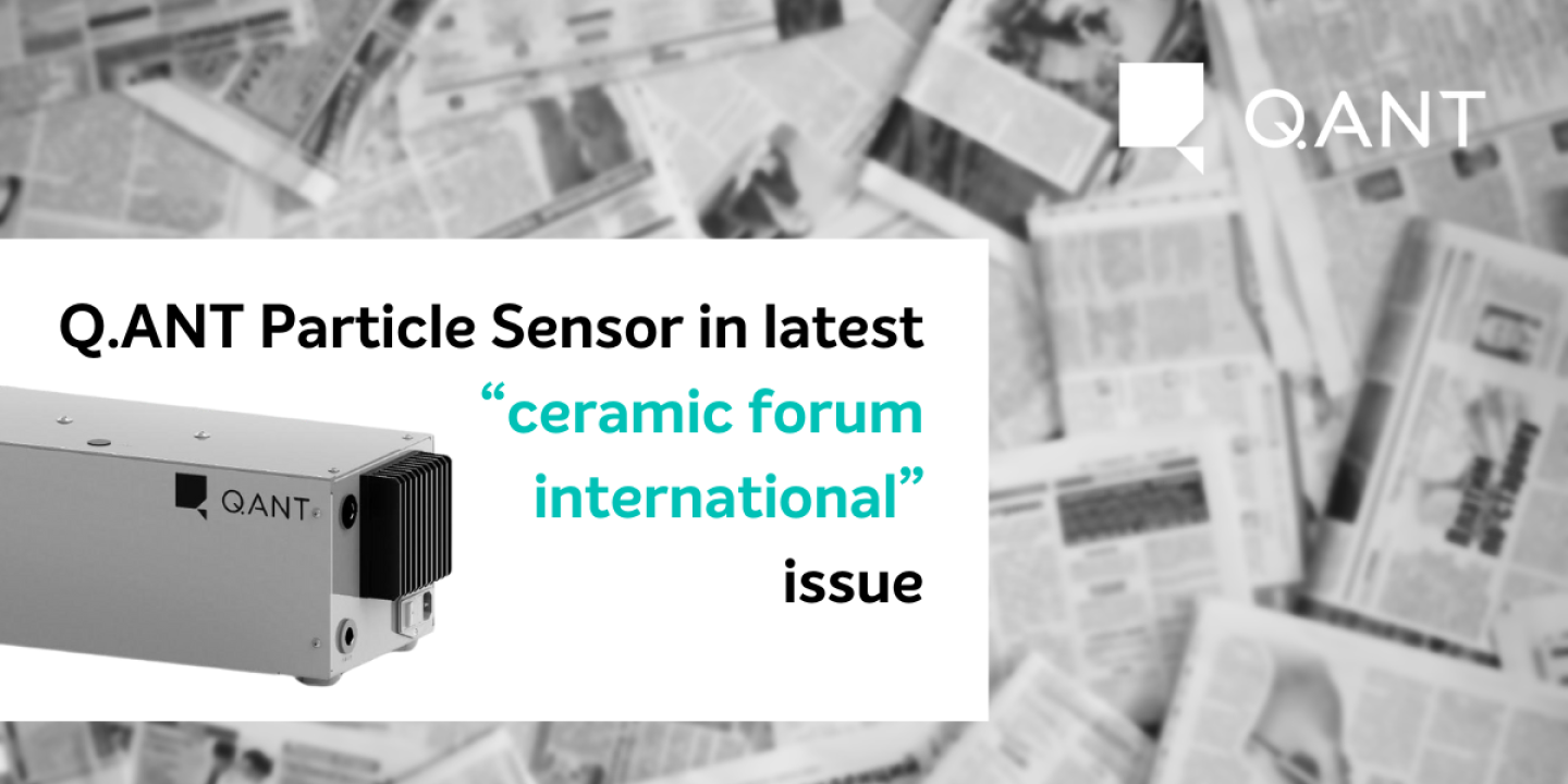 Q.ANT Particle Sensor featured in
