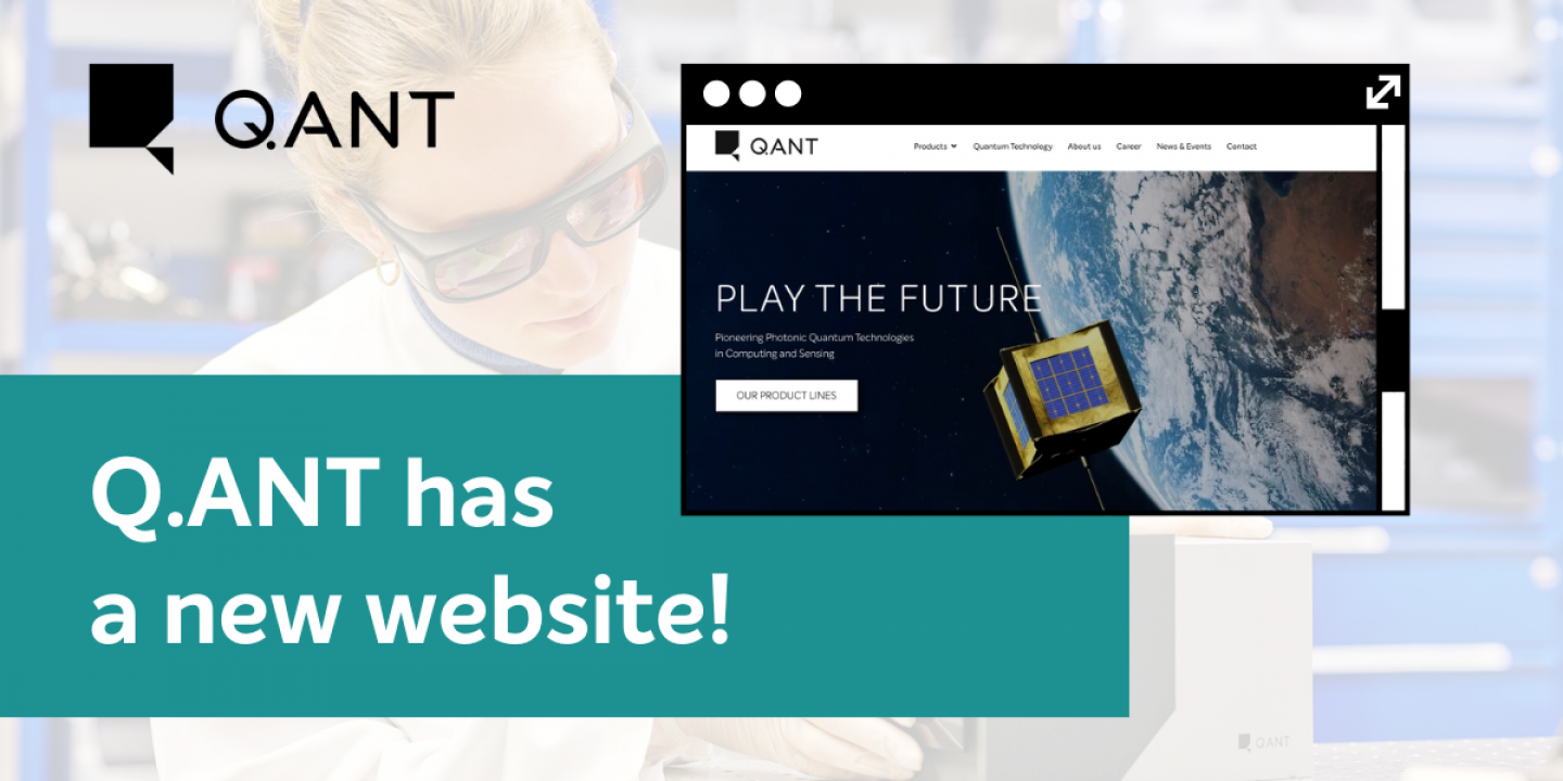 Q.ANT presenting their new online presence: a fresh website Redesign